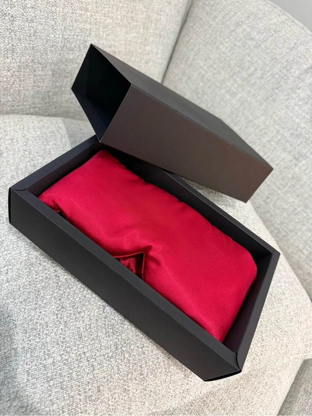 Red Satin Sleep Mask for Travel and Rest